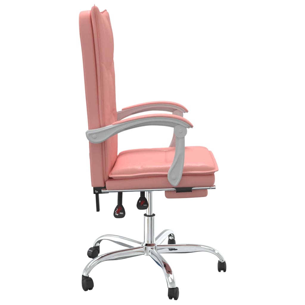 vidaXL Fauteuil inclinable de bureau Rose Similicuir - Image 4