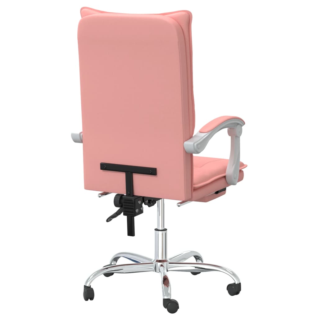 vidaXL Fauteuil inclinable de bureau Rose Similicuir - Image 5