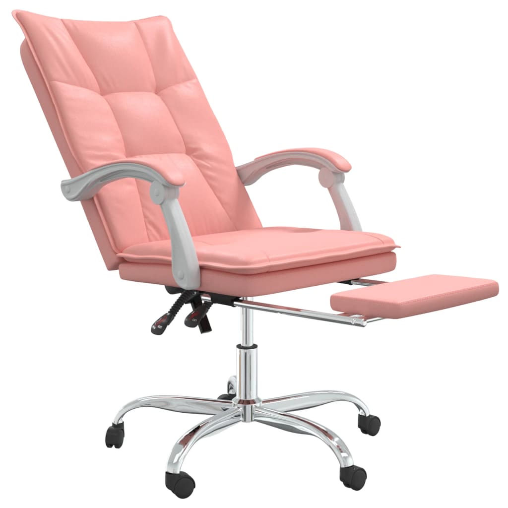vidaXL Fauteuil inclinable de bureau Rose Similicuir - Image 6