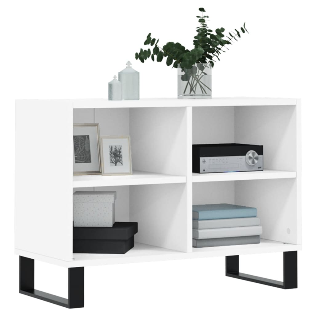 vidaXL Meuble TV blanc 69,5 x 30 x 50 cm bois d'ingénierie - Image 3
