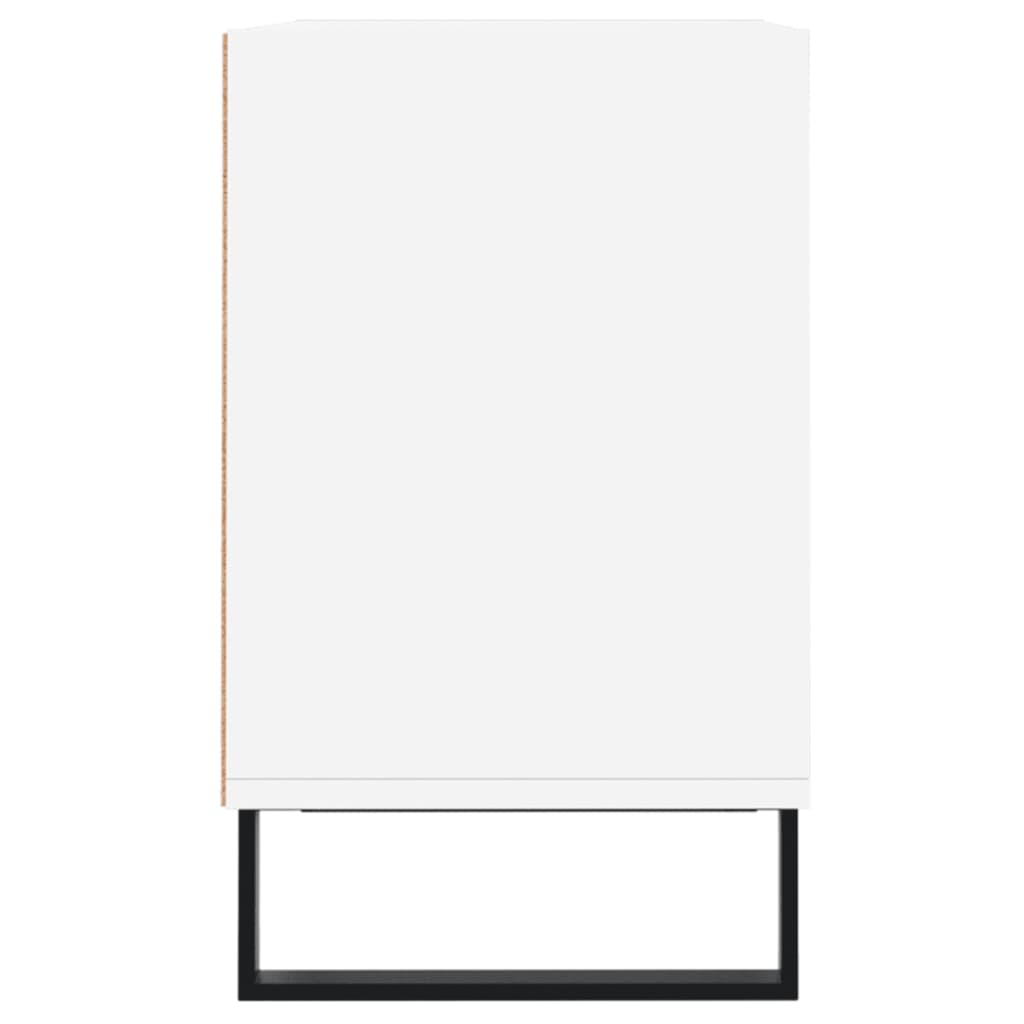 vidaXL Meuble TV blanc 69,5 x 30 x 50 cm bois d'ingénierie - Image 5
