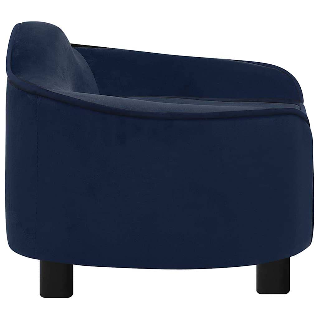 vidaXL Hundesofa Blau 67x47x36 cm Plüsch - Image 4