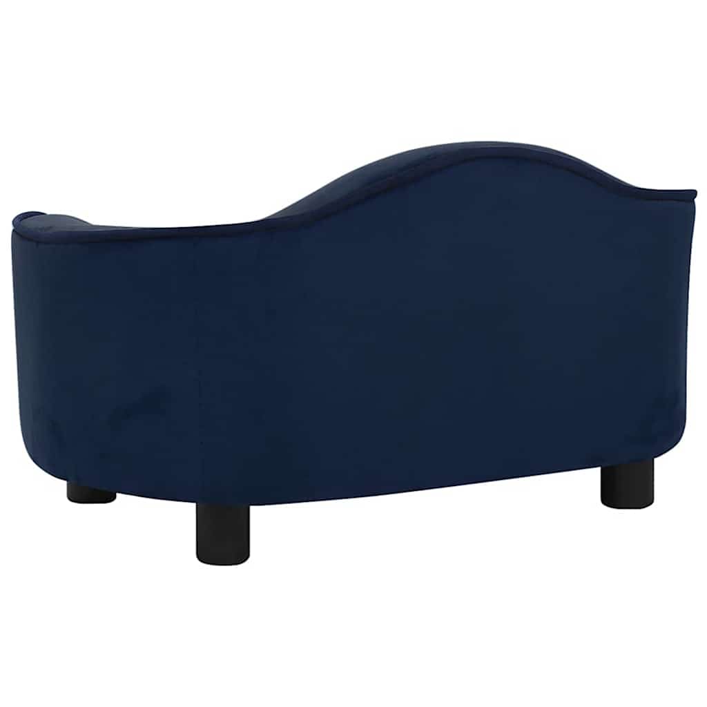 vidaXL Hundesofa Blau 67x47x36 cm Plüsch - Image 5