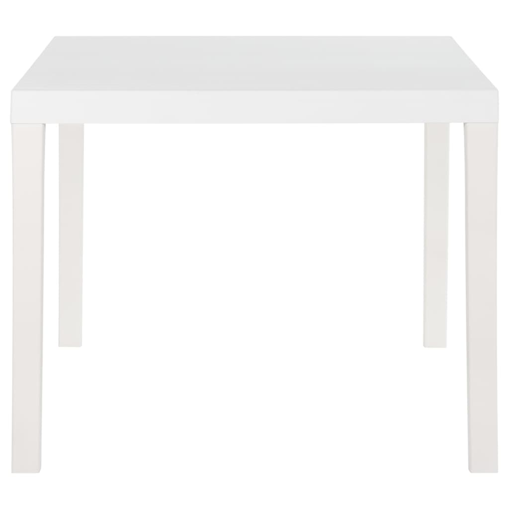 vidaXL Table de jardin 150x90x72 cm PP Blanc - Image 3