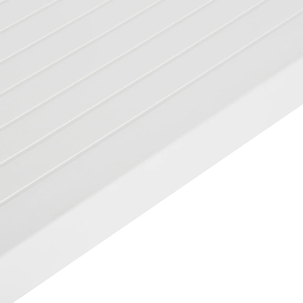 vidaXL Table de jardin 150x90x72 cm PP Blanc - Image 5