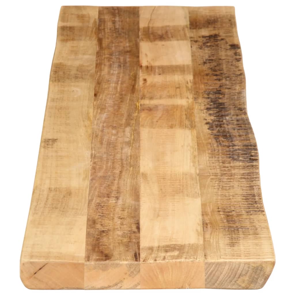vidaXL Tablero de mesa borde natural madera maciza mango 160x40x2,5 cm - Image 4
