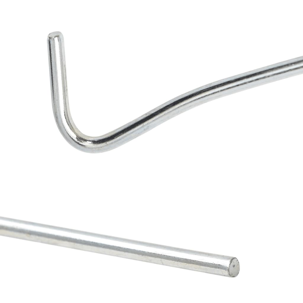 vidaXL Piquets de tente 25 pcs 30 cm Ø5 mm acier galvanisé - Image 4