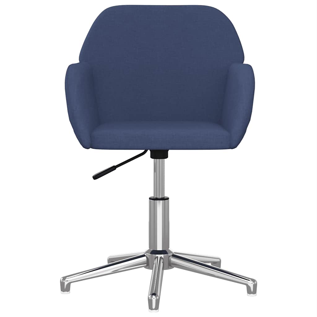 vidaXL Chaise pivotante de bureau Bleu Tissu - Image 3