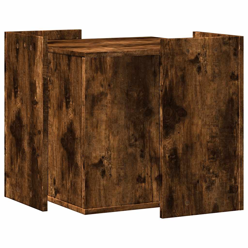 vidaXL Meuble de bac à litière pour chat chêne fumé bois d'ingénierie - Image 6