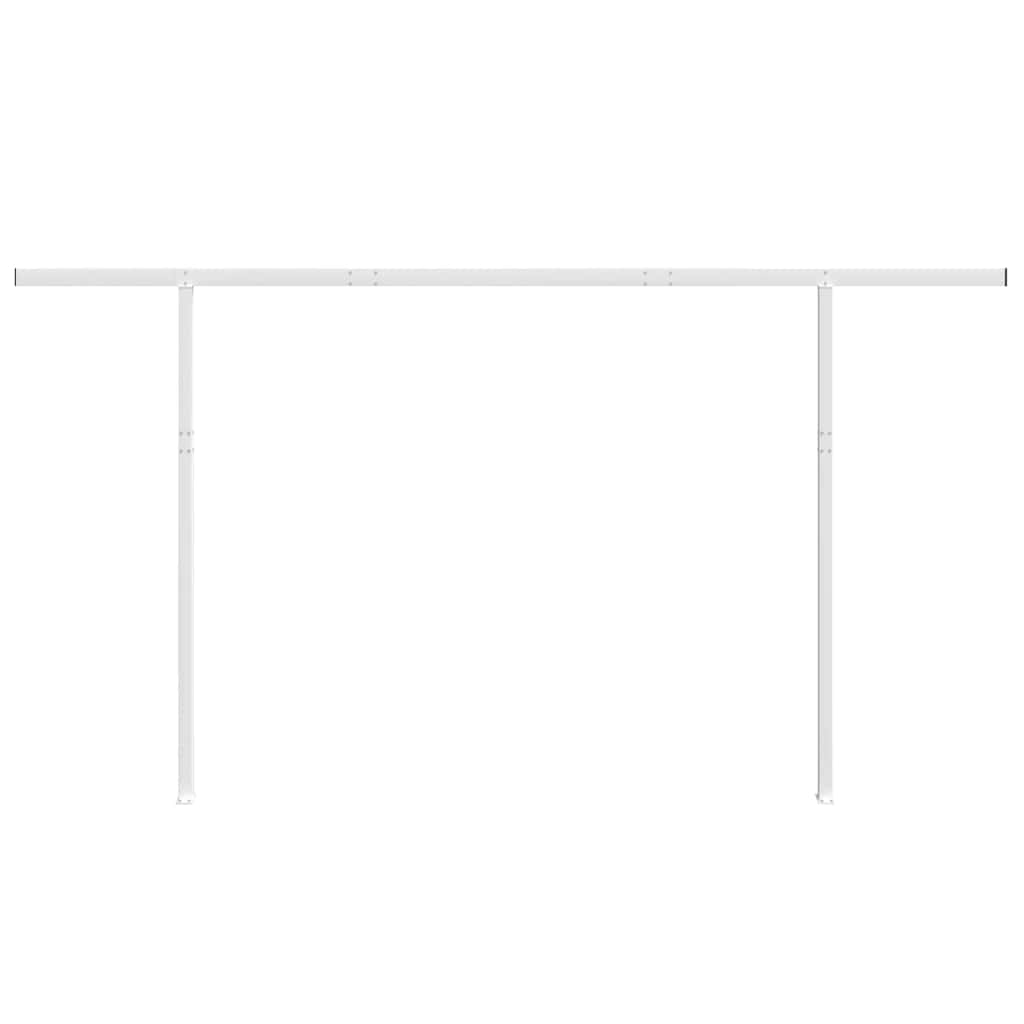 vidaXL Stützen für Markisen Weiß 450x245 cm Eisen - Image 3