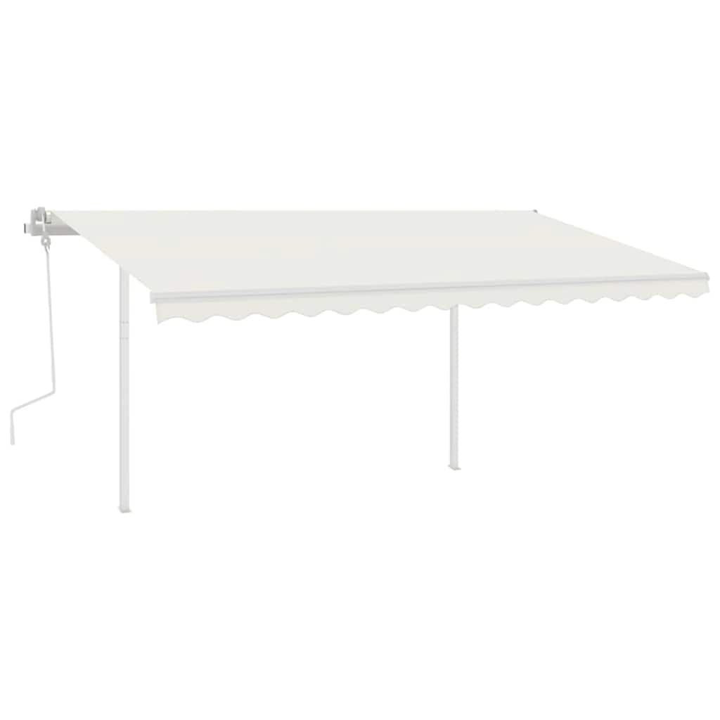 vidaXL Stützen für Markisen Weiß 450x245 cm Eisen - Image 6