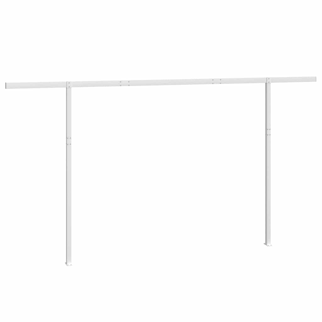 vidaXL Stützen für Markisen Weiß 450x245 cm Eisen - Image 5