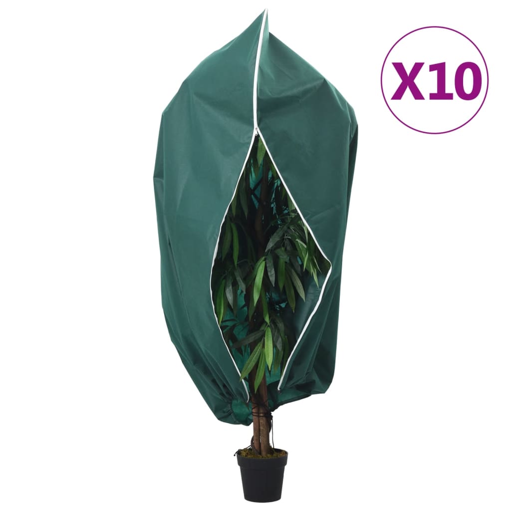 vidaXL Wintervlies mit Reißverschluss 10 Stk. 70 g/m² 2,36x2 m