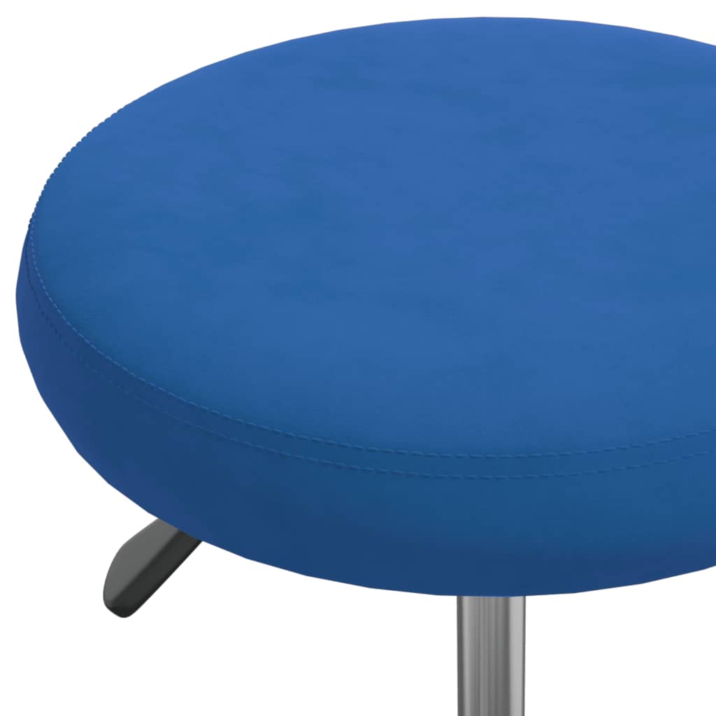 vidaXL Massagehocker Samt Blau - Image 5