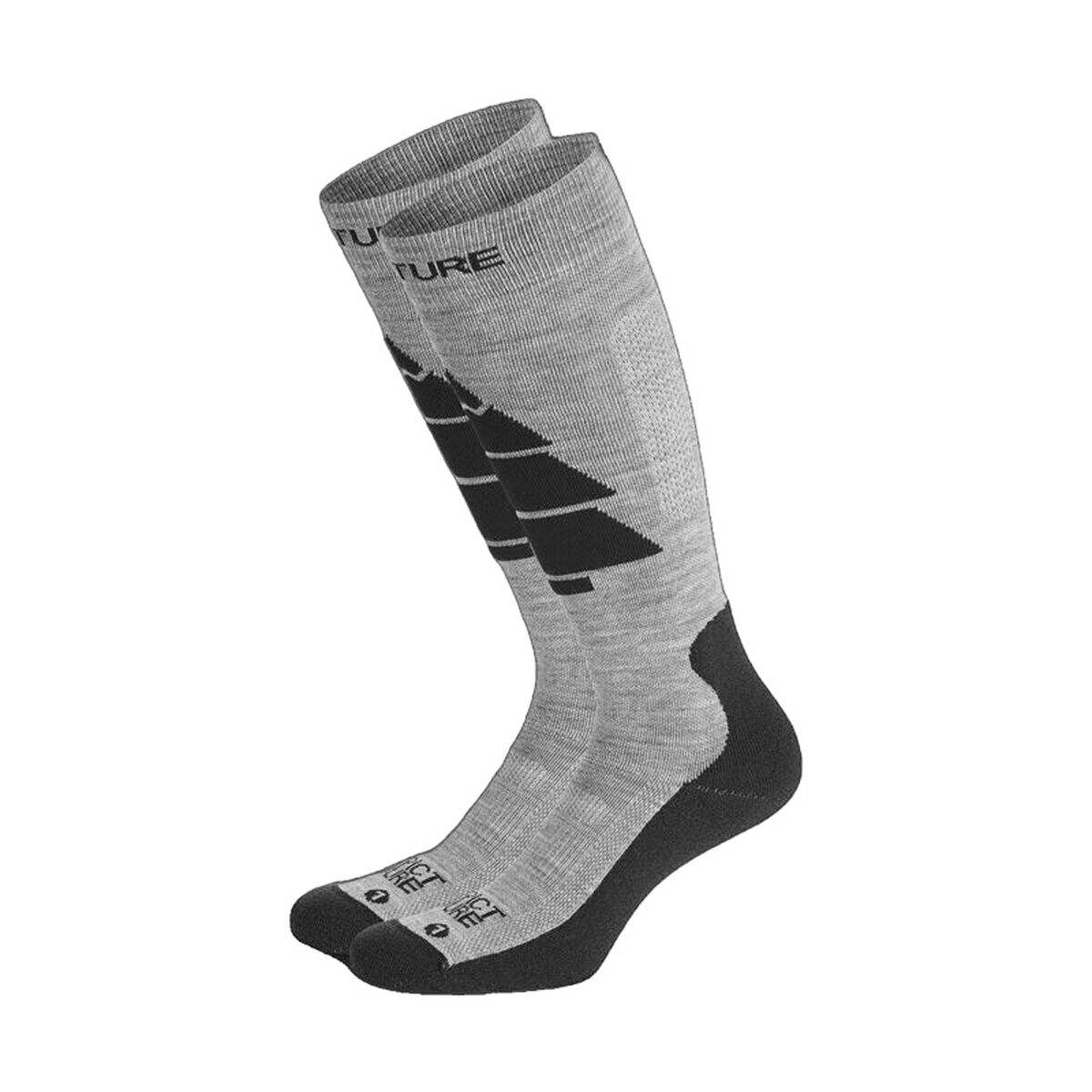 Calzini Sportivi Picture  Wooling Ski Nero/Grigio Grigio scuro Taglia Calzatura:40-43