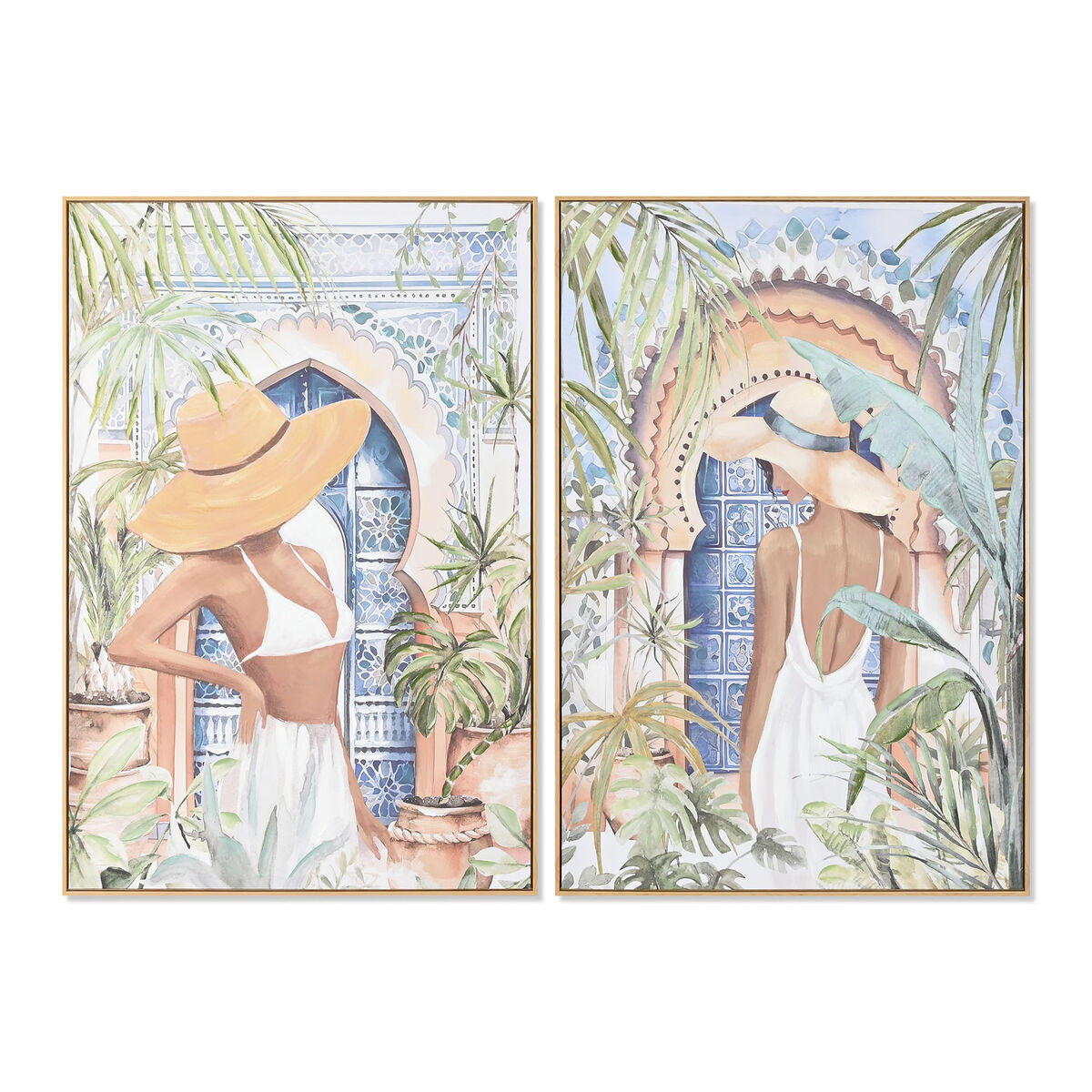 Tela Home ESPRIT polistirene Tela 80 x 3,5 x 120 cm