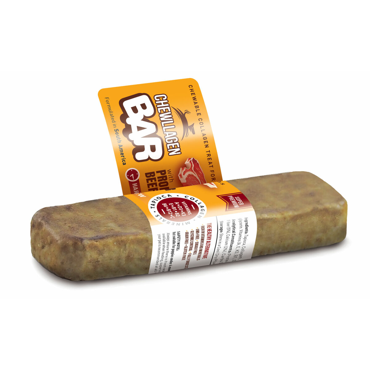 Cibo umido Chewllagen CAJA CHEWLLAGEN BAR TERNERA M 12.7CM  (24PCS)  **Output:** BAR TERNERA M 12.7CM Carne di vitello
