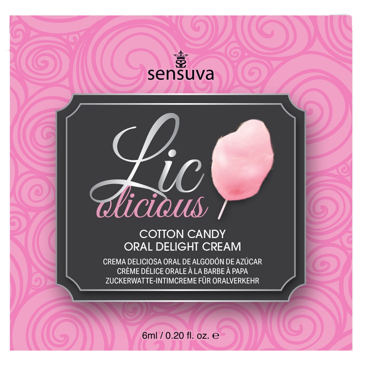 Lubrificante Aromatizzato Sensuva Zucchero Filato 6 ml 1 Pezzi