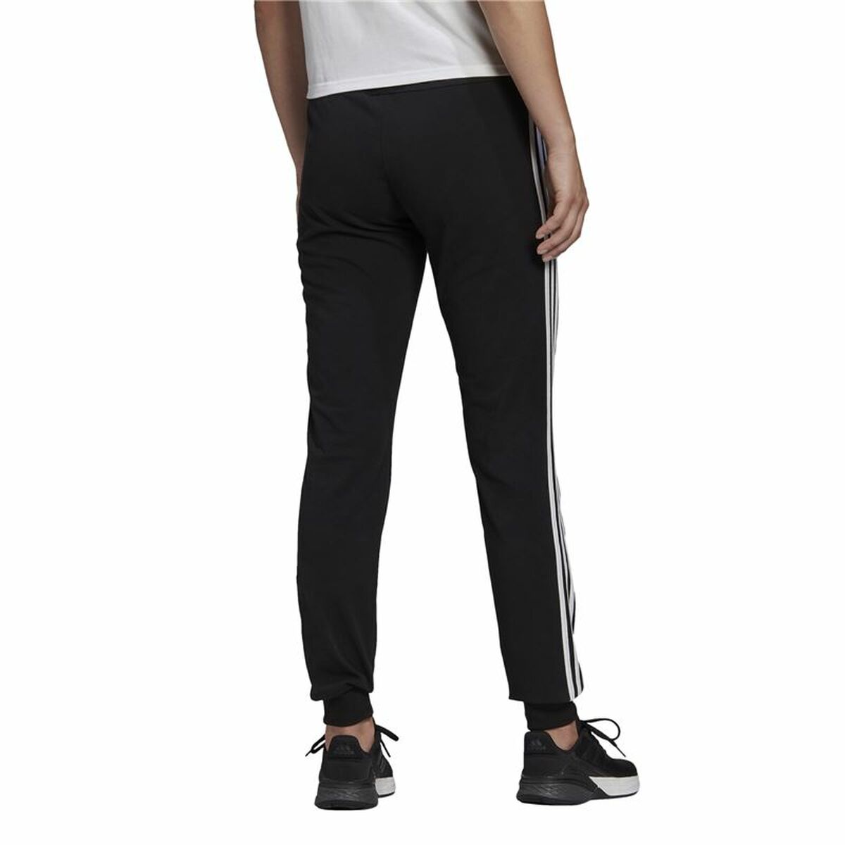 Pantalone Lungo Sportivo Adidas 3S Sj C Pt Nero Donna Taglia:S - Image 3