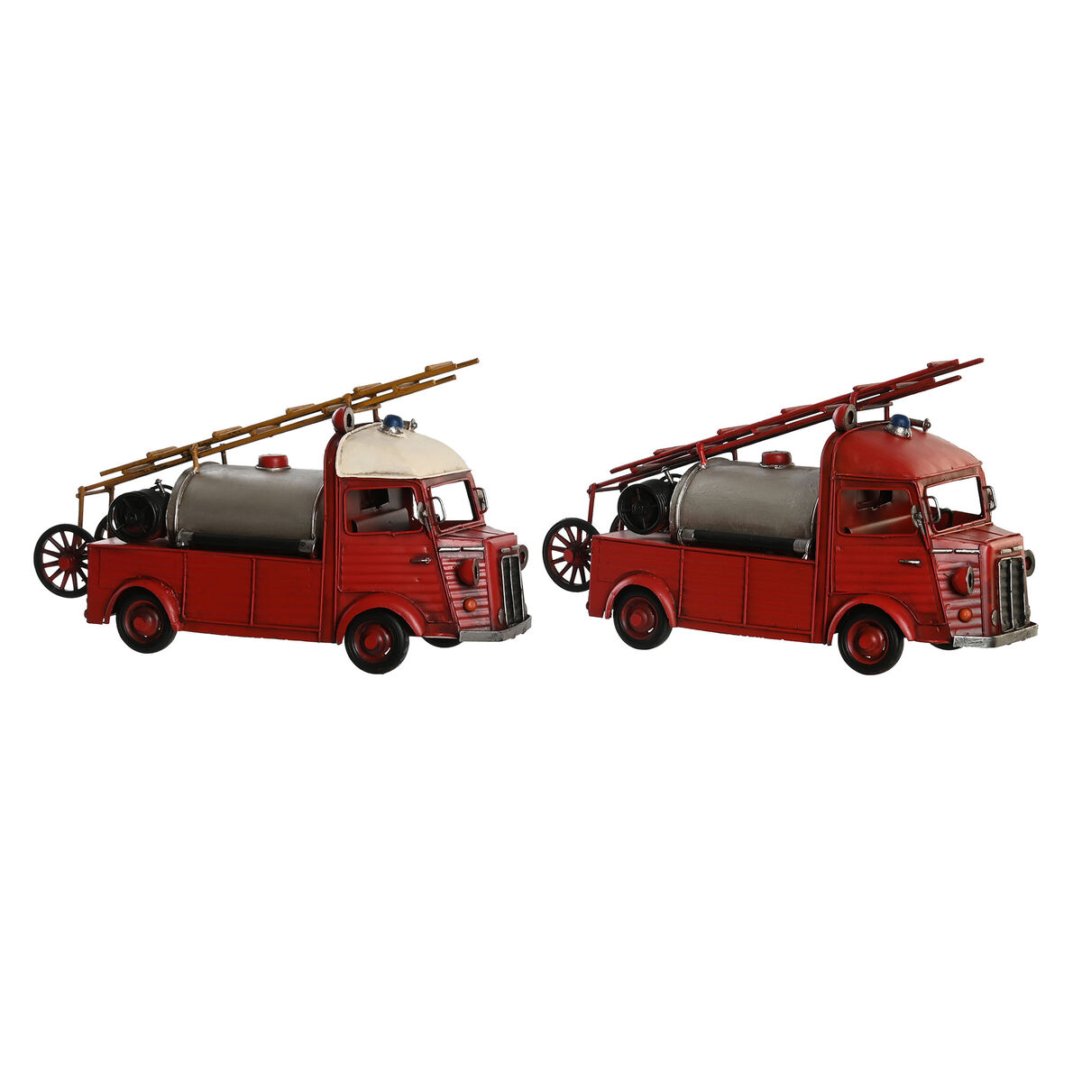 Statua Decorativa DKD Home Decor Rosso Argentato Vintage 33 x 14 x 19 cm (2 Unità)