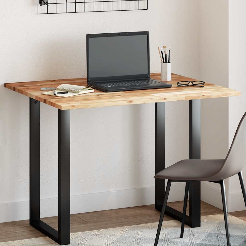 vidaXL Tablero de mesa rectangular madera maciza de acacia 100x80x2 cm