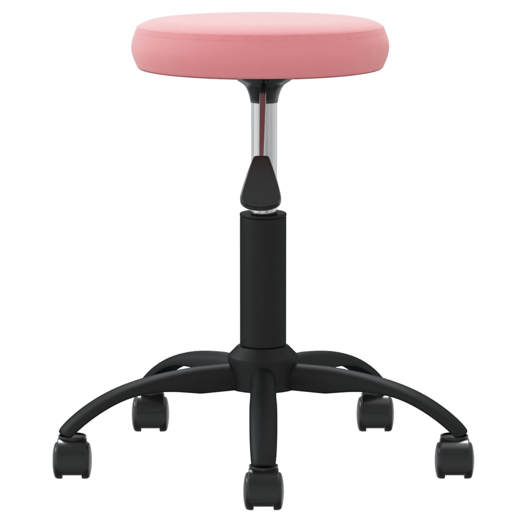 vidaXL Massagehocker Samt Rosa - Image 3