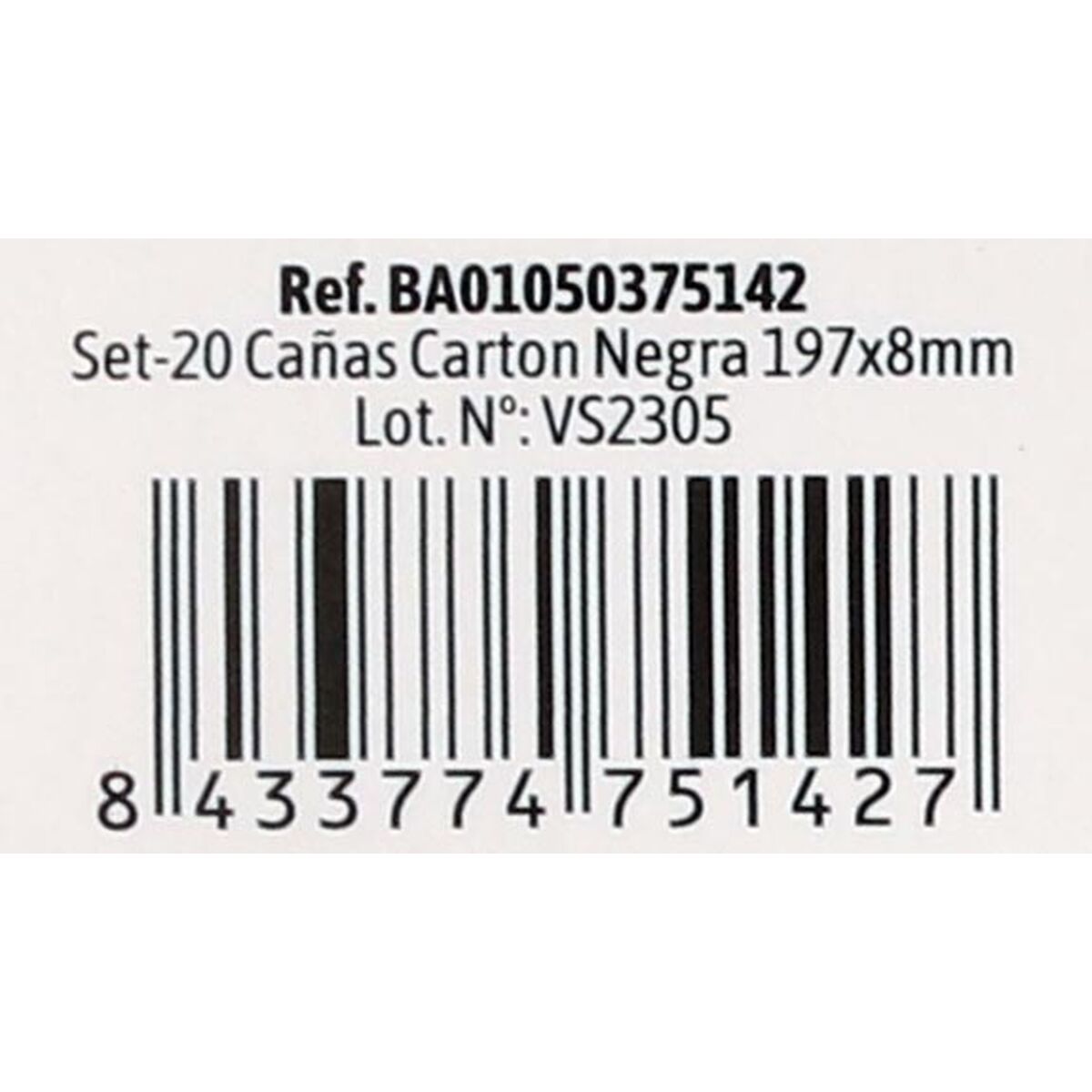 Cannucce Algon Cartone Nero 20 Pezzi 24 Unità - Image 6
