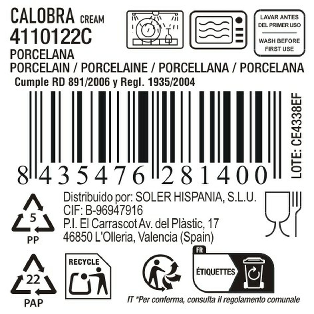 Teglia da Cucina La Mediterránea Calobra 34,1 x 20,7 cm (12 Unità) - Image 4