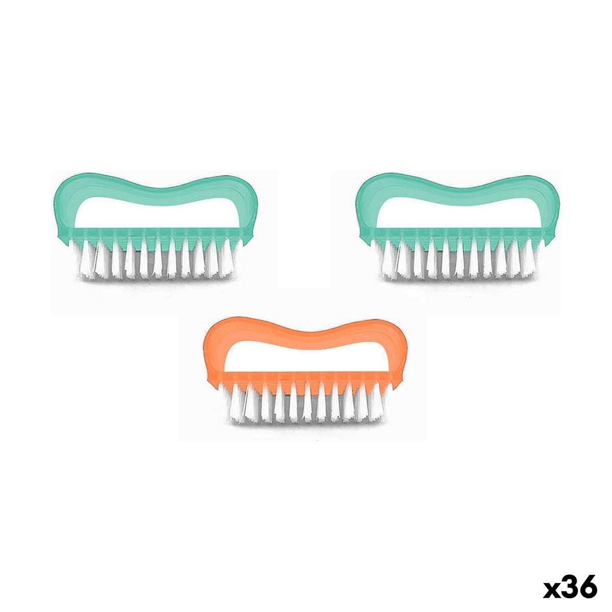 Spazzola Plastica 8 cm (3 Pezzi) (36 Unità)