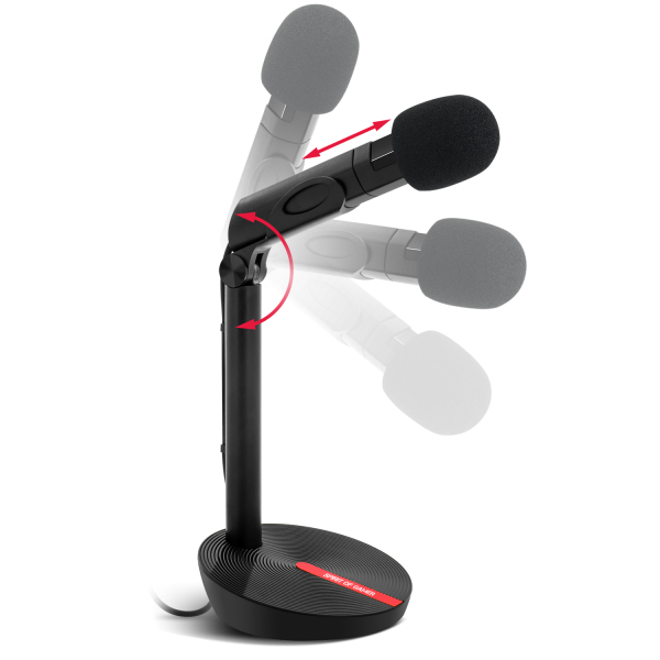 Microfono Spirit of Gamer MIC-EKO Nero Rosso
