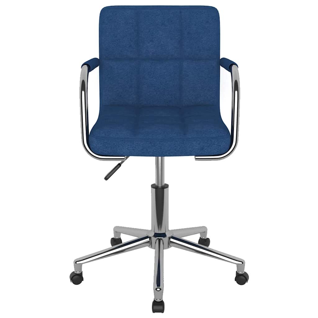 vidaXL Chaise pivotante de bureau Bleu Tissu - Image 3