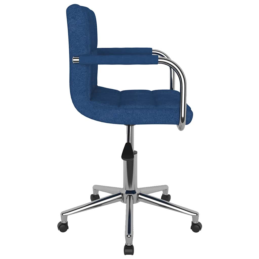 vidaXL Chaise pivotante de bureau Bleu Tissu - Image 4