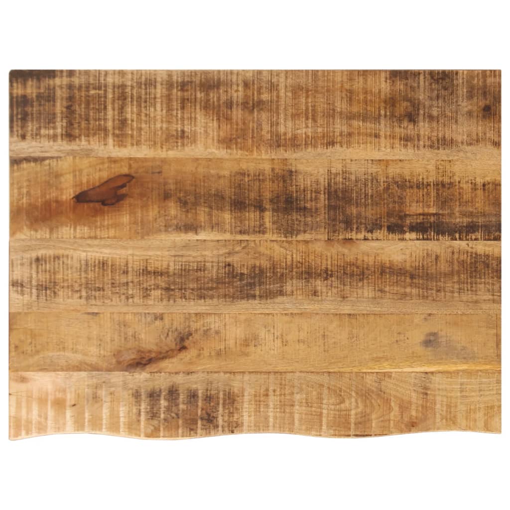 vidaXL Tablero de mesa borde natural madera maciza mango 90x60x2,5 cm