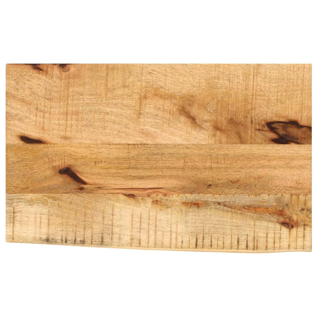 vidaXL Tablero de mesa borde natural madera maciza mango 60x40x2,5 cm