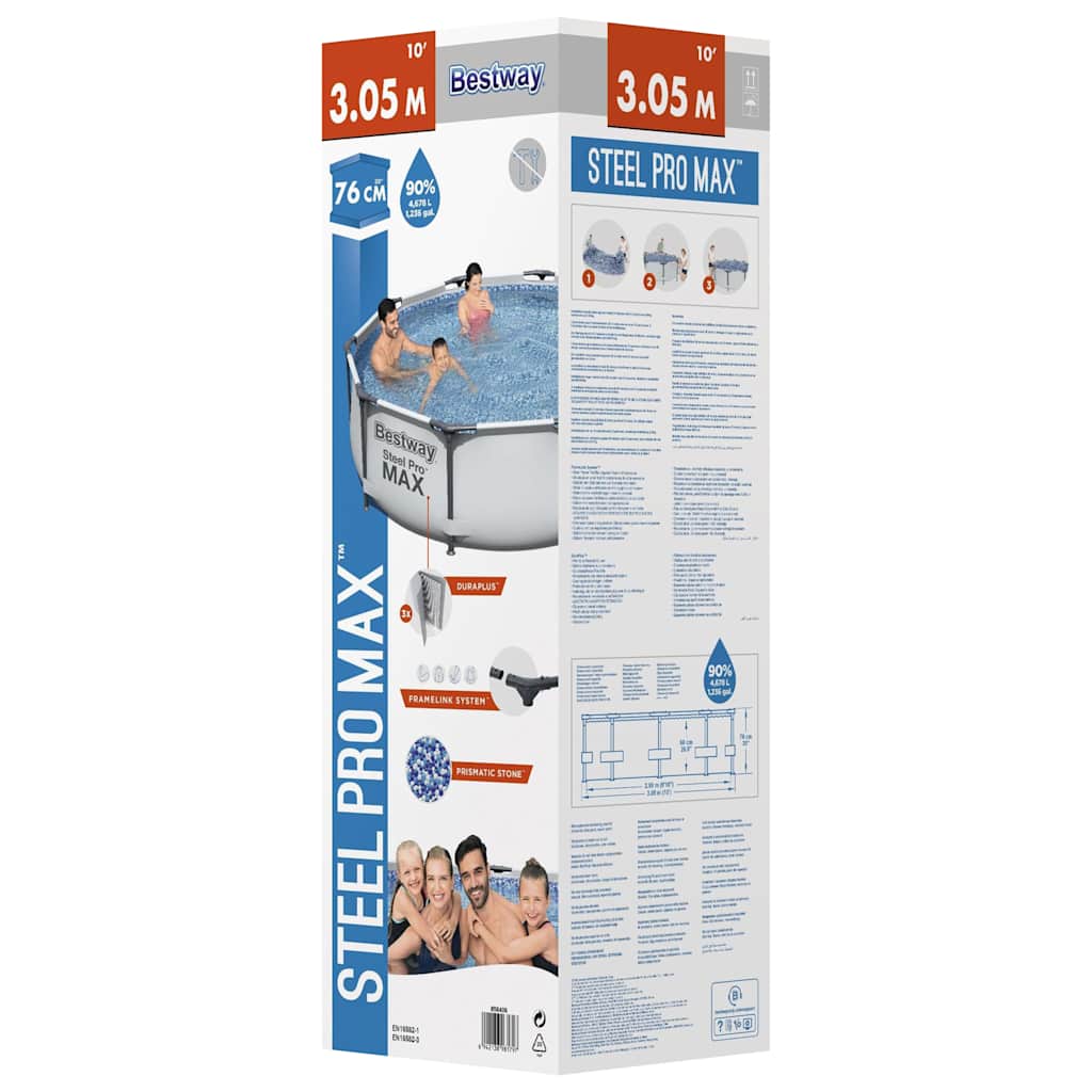 Bestway Steel Pro MAX Swimmingpool-Set 305x76 cm - Image 3