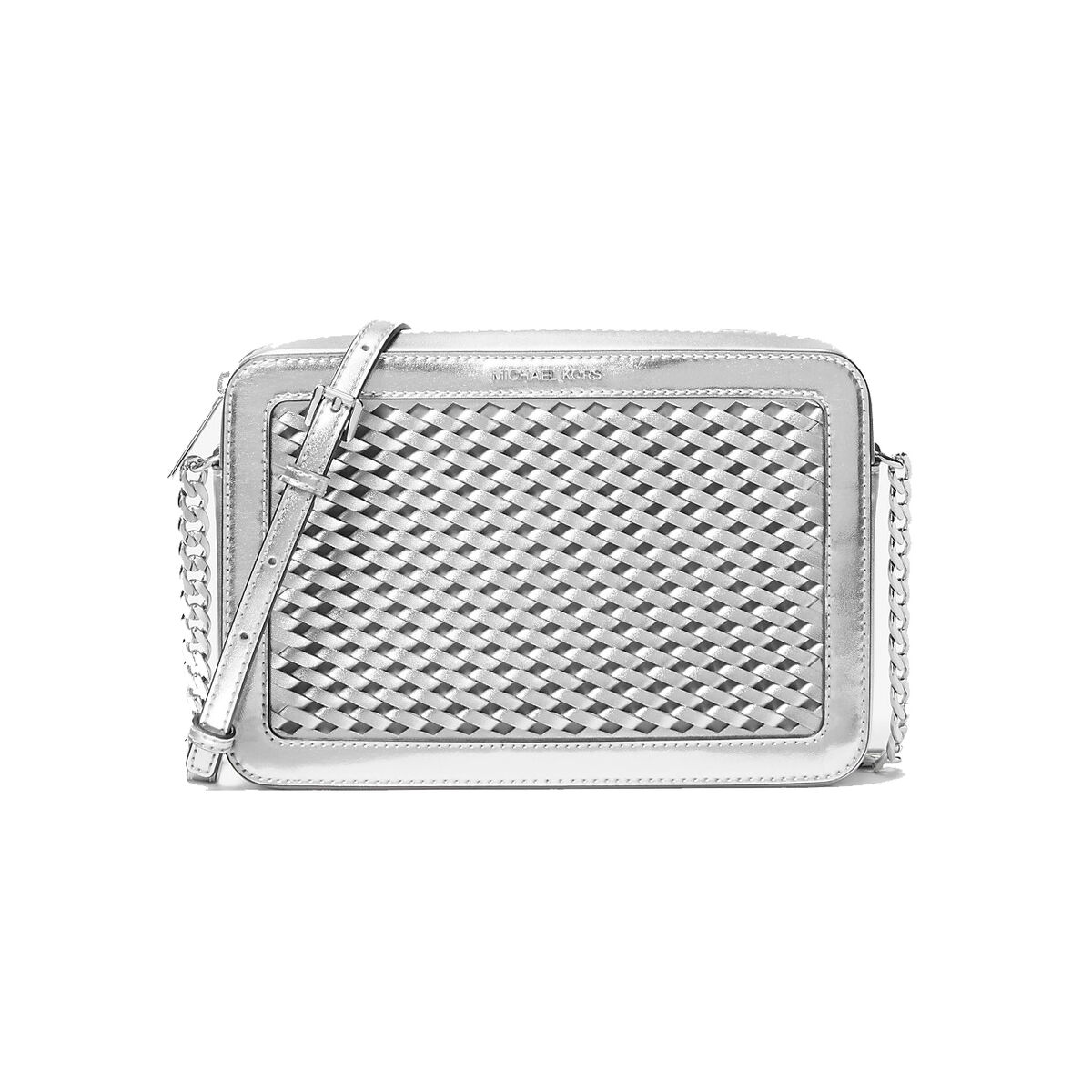 Borsa a Tracolla Michael Kors 35T5STTC3K-SILVER Grigio 23 x 15 x 6 cm