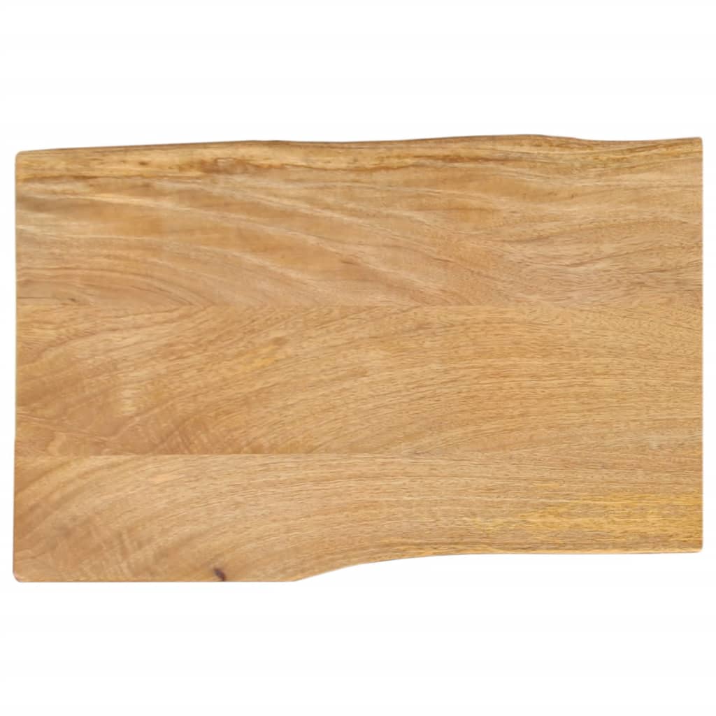 vidaXL Tablero de mesa borde natural madera maciza mango 70x40x3,8 cm