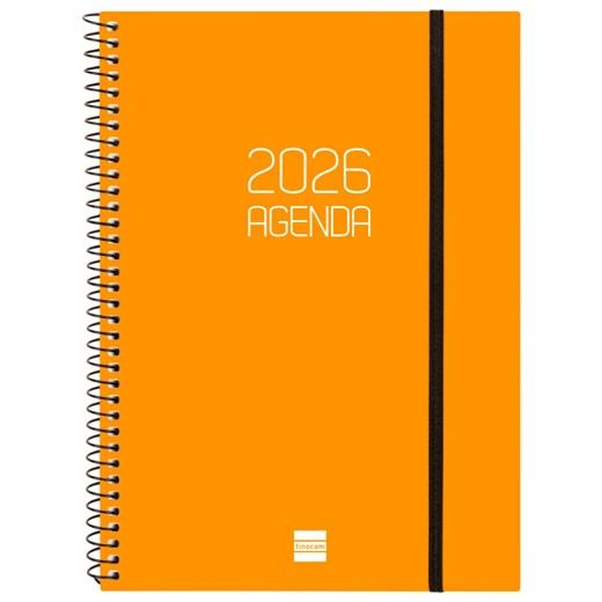 Agenda Finocam OPAQUE Arancio A5 15,5 x 21,2 cm 2026