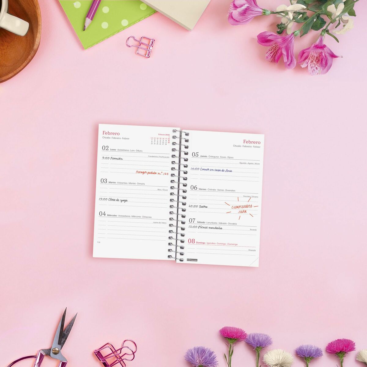 Agenda Finocam DESIGN COLLECTION Imposible Mini 7,9 x 12,7 cm 2026 - Image 3