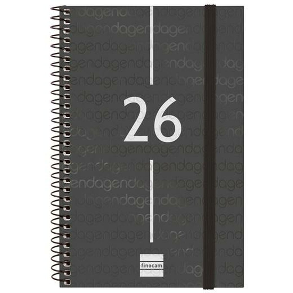 Agenda Finocam YEAR Nero 11,7 x 18,1 cm 2026
