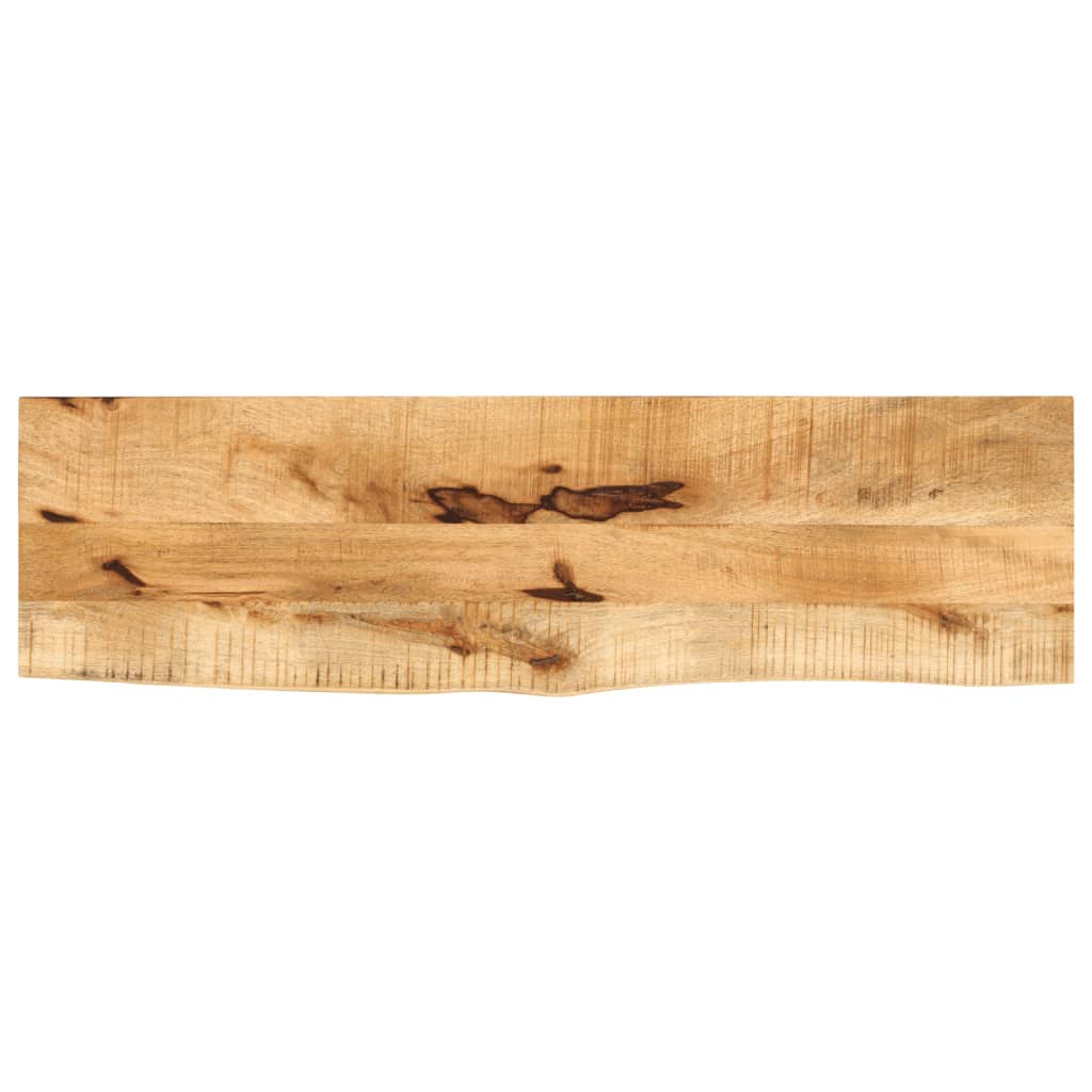 vidaXL Tablero de mesa borde natural madera maciza mango 110x30x2,5 cm
