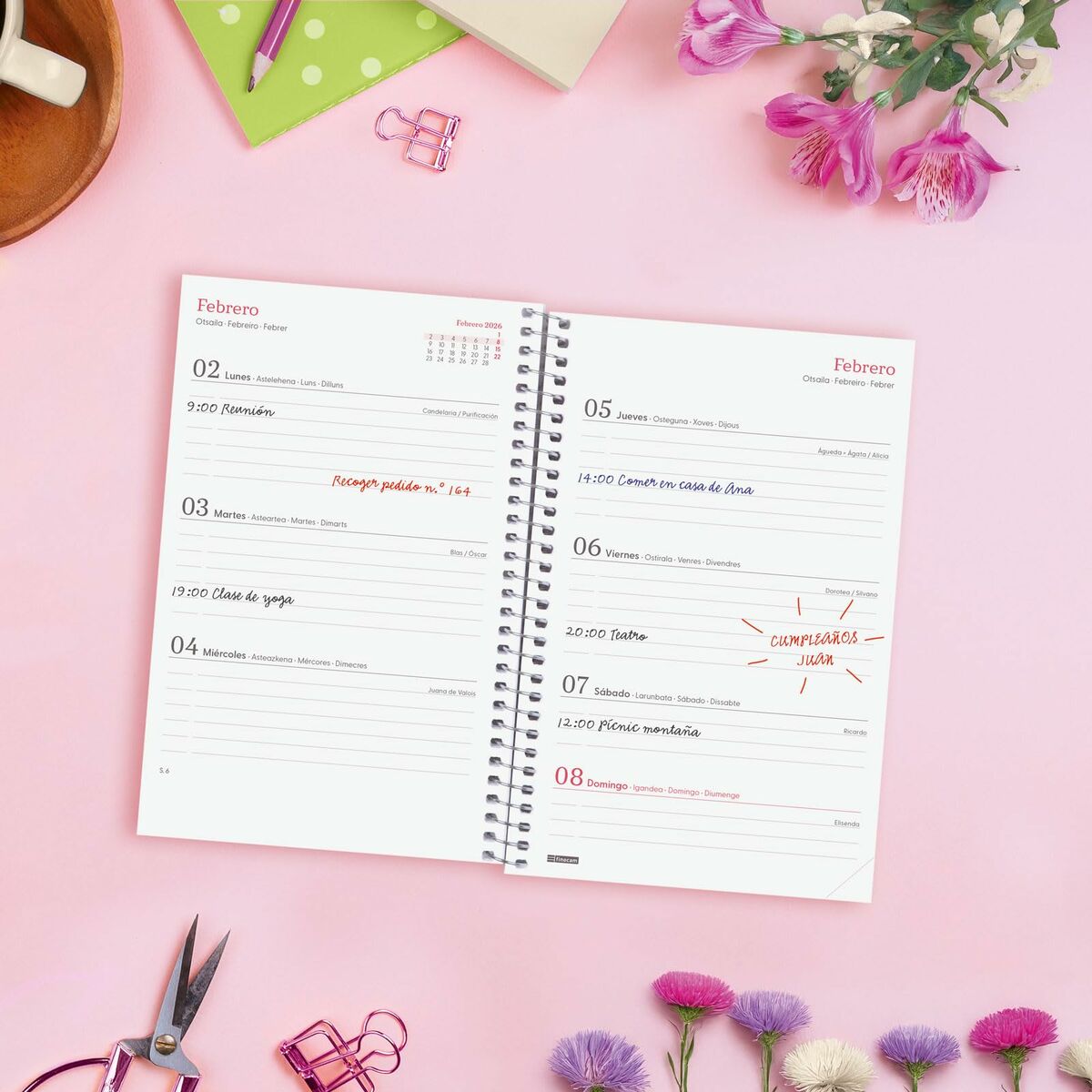 Agenda Finocam DESIGN COLLECTION Imposible 11,7 x 18,1 cm 2026 - Image 3