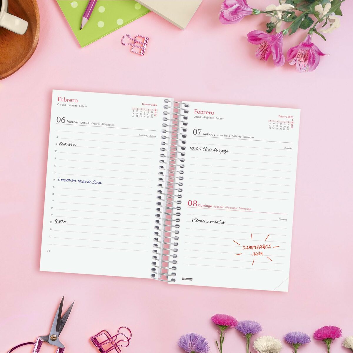 Agenda Finocam DESIGN COLLECTION Imposible 11,7 x 18,1 cm 2026 - Image 3