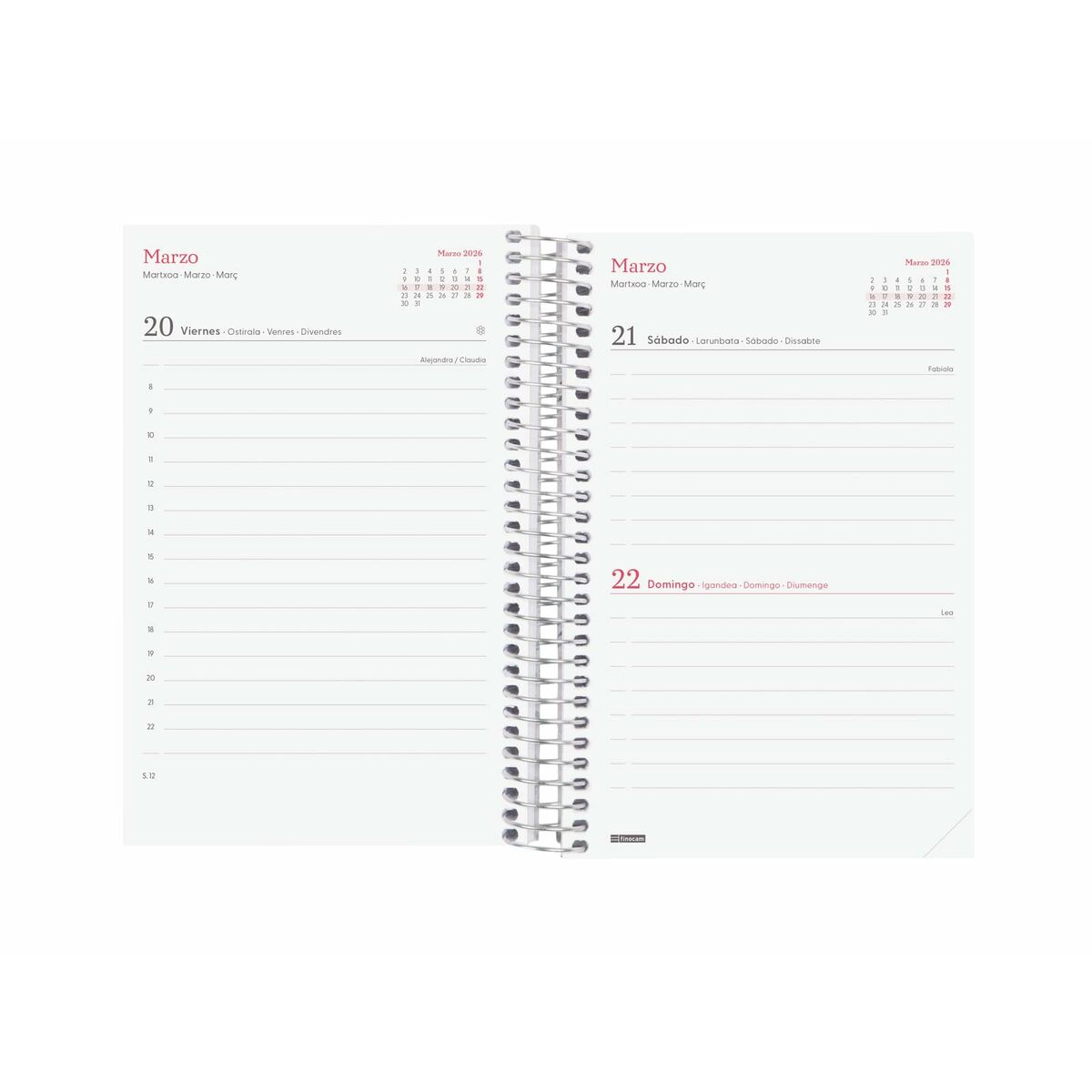Agenda Finocam DESIGN COLLECTION Imposible 11,7 x 18,1 cm 2026 - Image 4