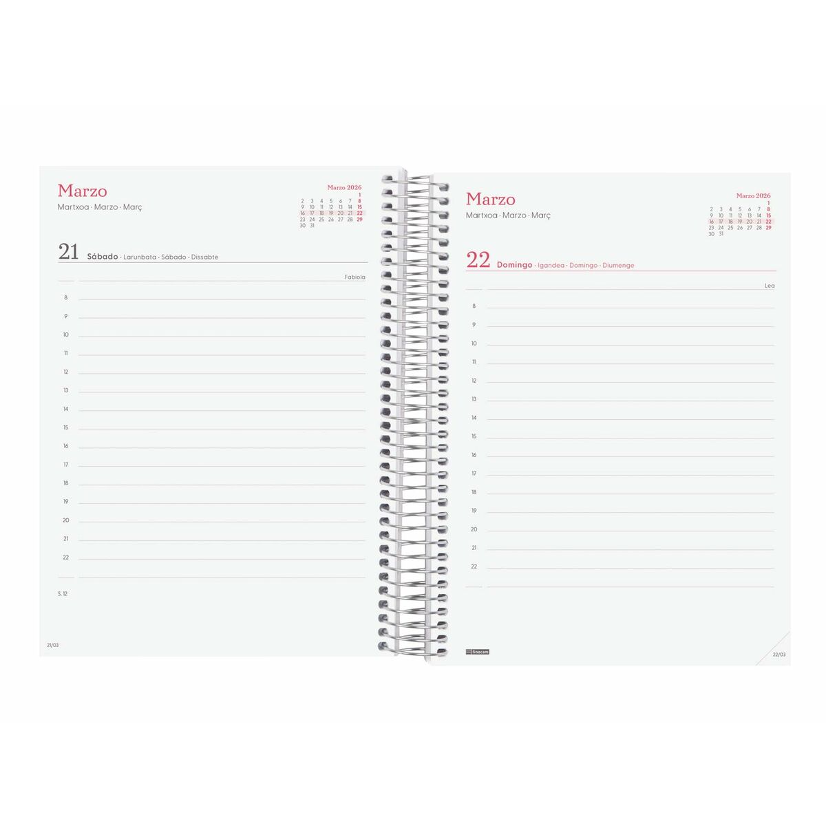 Agenda Finocam DESIGN COLLECTION Imposible A5 15,5 x 21,2 cm 2026 - Image 4