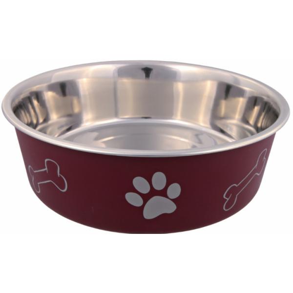 Ciotola per animali domestici Trixie Acciaio inossidabile 2,2 L Rosso