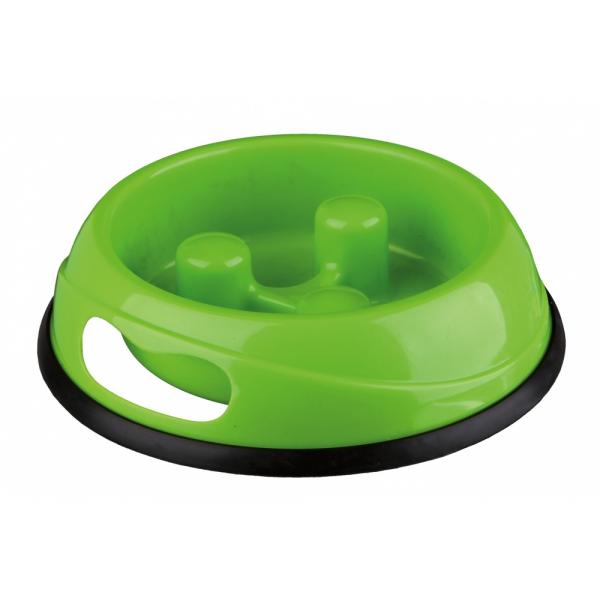 Ciotola per animali domestici Trixie Slow Feed 1,5 L Verde Plastica