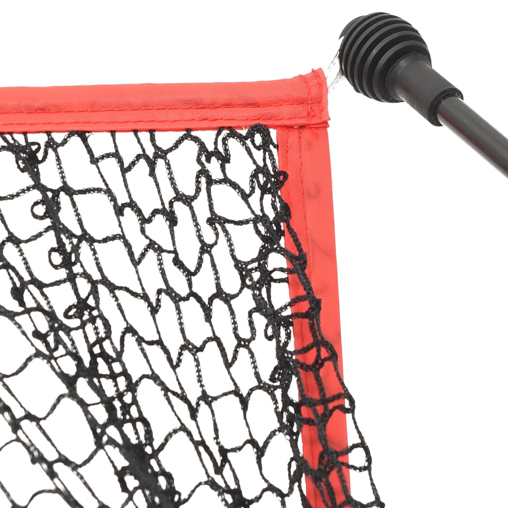 vidaXL Red de entrenamiento golf poliéster negro y rojo 305x91x213 cm - Image 6