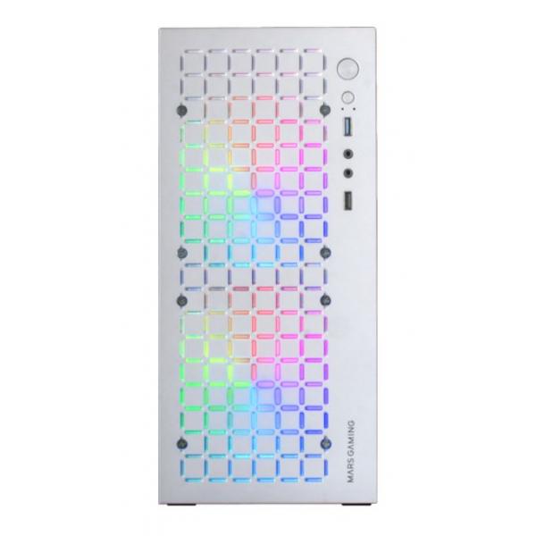 Case computer desktop ATX Mars Gaming MCCOREW Bianco Nero