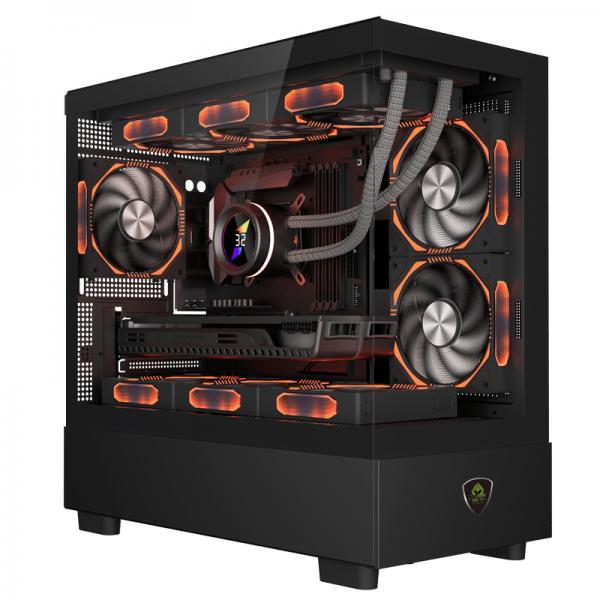 Case computer desktop ATX KEEP OUT XC-301 GLASS Nero